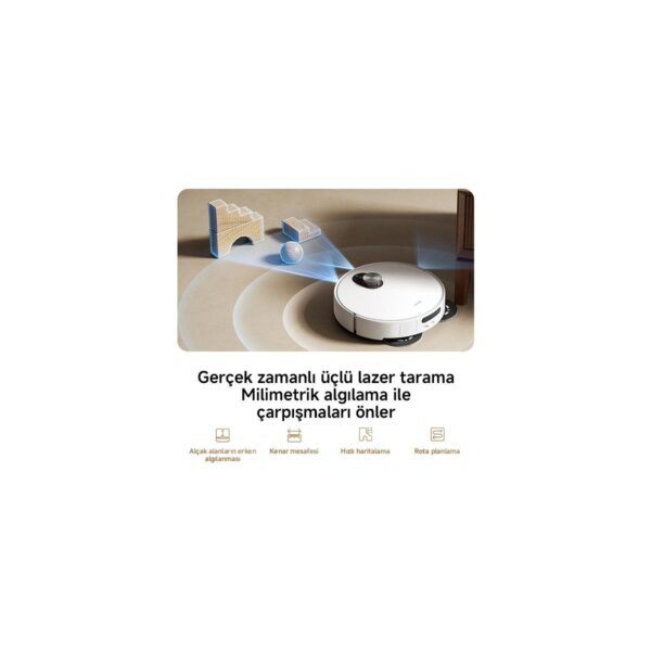 Xiaomi Robot Vacuum 5 Akıllı Robot Süpürge ve Mop 20.000 Pa Beyaz