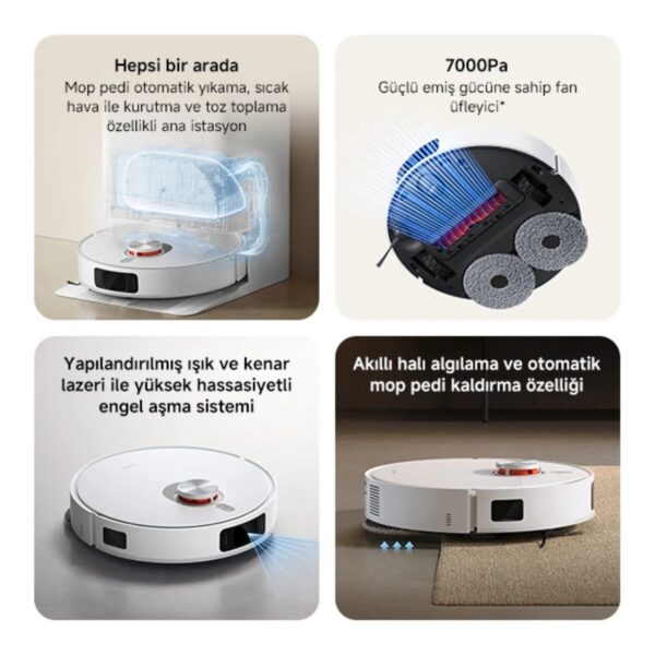 Xiaomi Robot Vacuum X20 Pro Akıllı Robot Süpürge + Mop
